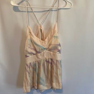 Free people, blush water color tank, size 12